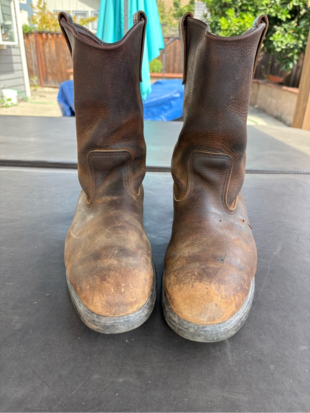 Red Wing Pecos Pull On Work Boots Brown Leather Mens 13 D 1159